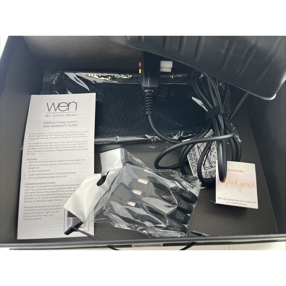 WEN by Chaz Dean Brush Dryer Styling Hair Dryer with Attachments OEM - Picture 8 of 8